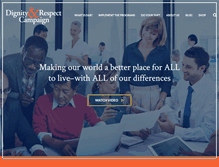 Tablet Screenshot of dignityandrespect.org